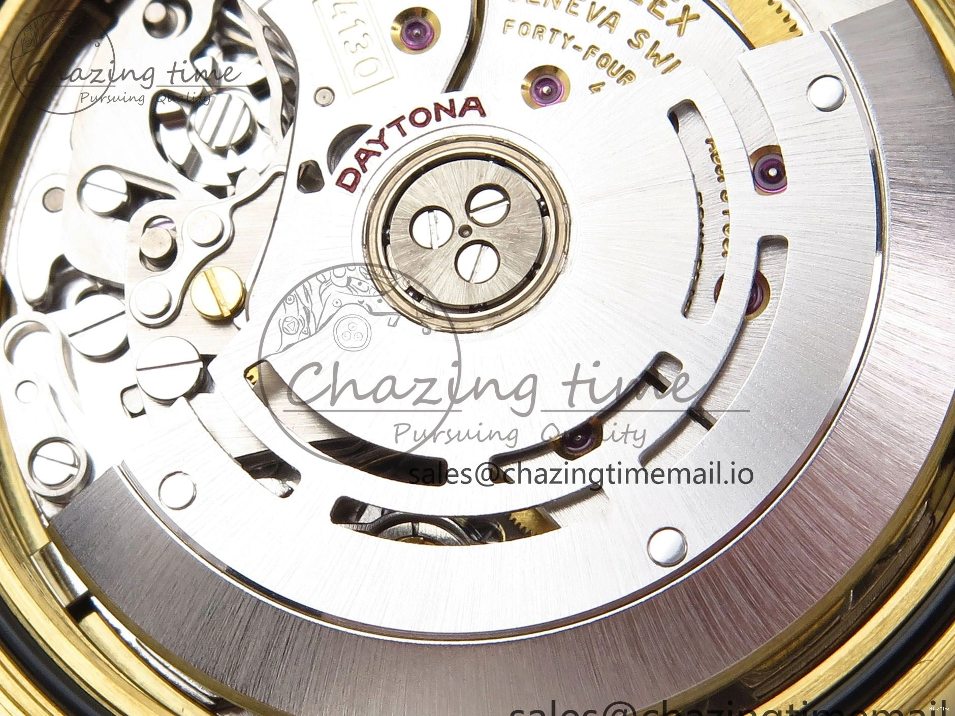 MiroTime 0901 Daytona 116518 VSF 1:1 Best Edition 904L Steel YG Dial on Oysterflex Strap DD Sustainable 1003